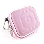Pink Kroo Digital Camera EVA Case Nylon for Canon PowerShot SD990 SD970 SD960 SD880 SD780 SD890 SD790 SD1200 SD1100 SD770 SD850 A2100 A2000 A1100 A1000 A590 A480 A470 E1