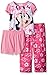 Disney Girls Minnie Mouse Polka-Dot Perfections 3-Piece Pajama Set