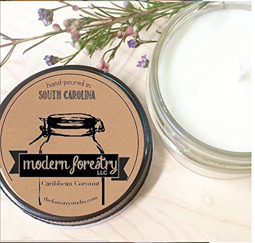 Caribbean Coconut 8oz Soy Candle by Modern Forestry