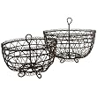 Jardin Wire Baskets -Set of 2 Sizes, Rust Color
