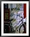 Bicycle Against Muralled Wall of Chinese Temple at Marudi, Sarawak, Malaysia Lonely Planet Collection Framed Art Poster Print by Mark Daffey, 39x49