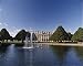 Photographic Prints of Lake, fountain and ornamental trees in Hampton Court Palace grounds, near from Robert Harding