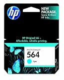 Original HP 564 Cyan Ink Cartridge in Retail Packaging