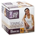 Forever Fit by Denise Austin, Medicine Ball, Soft, Toning & Strength, 8 lb 1 ball