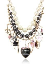 Betsey Johnson "Paris is Always a Good Idea" Statement Necklace, 19"