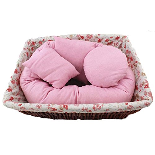 4 PC Newborn Photography Basket Filler Wheat Donut Posing Props Baby Pillow