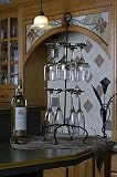 Wire Black Wine Glass Rack Holder 25" Height