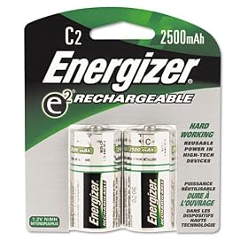 Click here to buy Eveready - e2 NiMH Rechargeable Batteries, C, 2 pack - Pack of 12.