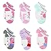 Peppa Pig Little Girls 6 pack Socks (4-6 Toddler, Ballet Pink No Show)