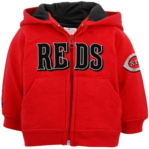 Cincinnati Reds Toddler Zipfront Hooded Sweatshirt