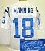 Peyton Manning Autographed/Hand Signed White Indianapolis Colts Authentic Reebok Jersey