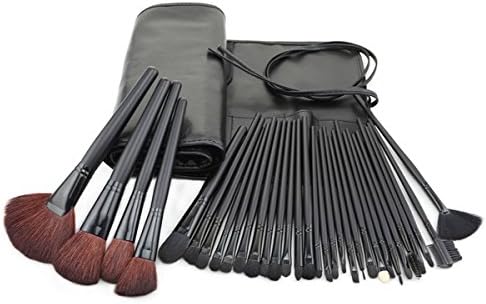 Bliss and Grace Professional 32-piece Makeup Brush Set with Handy Vegan Leather Travel Case