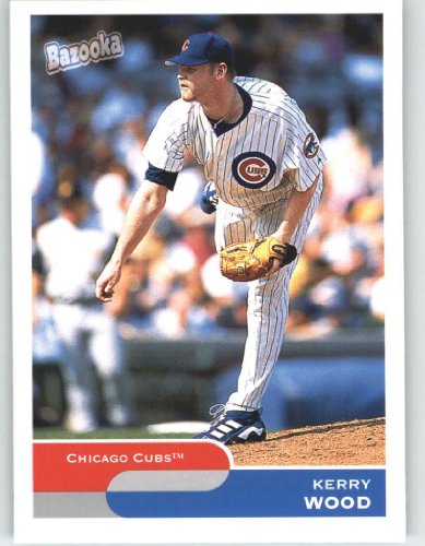 2004 Bazooka Red Chunks #225 Kerry Wood - Chicago Cubs (Thick Parallel Card) (Baseball Cards)