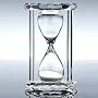 Godinger Crystal Hour Glass Shaped