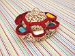 Moda Red Nana Thread Keeper Pincushion Pin Cushion