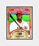 Matted Brandon Phillips Cincinnati Reds Photo