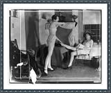 Historic Print (S): [2 women posed in lingerie in setting suggesting a living room]