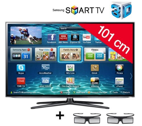 SAMSUNG Televisor LED Smart TV 3D UE40ES6300 + Gafas 3D Active SSG-4100GB/XC