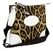 Dolce & Gabbana Leopard Canvas White Leather Flat Messenger Bag BB1787-A4744-80001