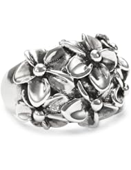 Zina Sterling Silver "Hibiscus Collection" Hibiscus Cluster Ring