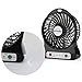 efluky 3 Speeds Portable mini LED Light Table Fan (Black)