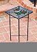 Winter Chickadees Square Glass Table