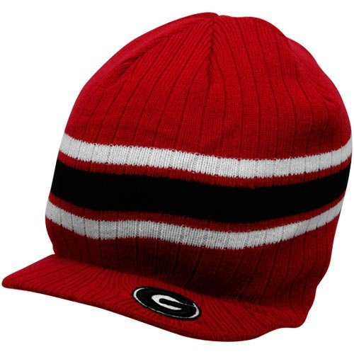 Top of the World Georgia Bulldogs Red Primo Knit Visor Beanie