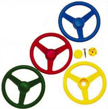 Child Works 0069040 Steering Wheel- Green - Swr