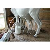 Milk Machine Rechargable Goat, Sheep, Cow One Half Gallon Two Teat Milk One to Two Gallons Per Charge"Patent Pending"