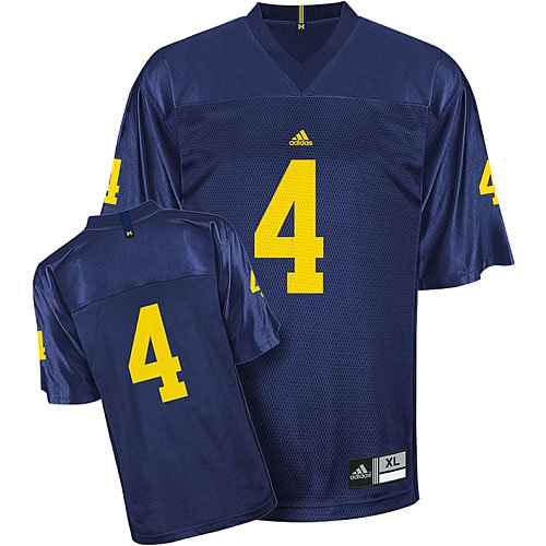 Michigan Wolverines #4 NCAA Youth Official Replica Game Jersey (Team Color)