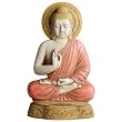 Serene Relief Stone Buddha Wall Hanging