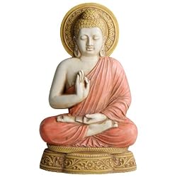 Serene Relief Stone Buddha Wall Hanging