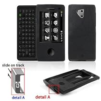 Premium Black Silicone Soft Rubber Cover Case (With Slide Tracks) for HTC FUZE Touch Pro GSM [Beyond Cell Packaging]