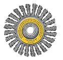 DEWALT DW4930 4" x 5/8"-11 Full Cable Twist Wire Wheel/Carbon Steel .020"