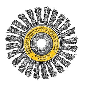 DEWALT DW4930 4 x 5 8-11 Full Cable Twist Wire Wheel Carbon Steel .020 by DeWALT