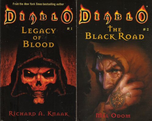 2 Book Set; Diablo #1 & #2; Legacy of Blood, The Black Road (Fantasy)