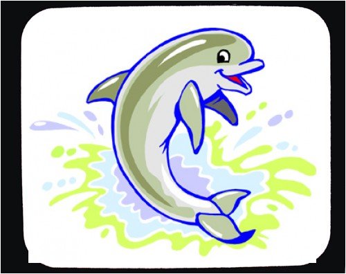 Mouse Pad with dolphin, sea, porpoise, ocean, fish, animal