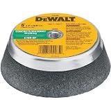 DEWALT DW4961 4-Inch x 2-Inch x 5/8-Inch -11 Concrete/Masonry Grinding Steel Backed Cup Wheel