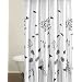 Perry Ellis Asian Lily White Shower Curtain, 100-Percent cotton