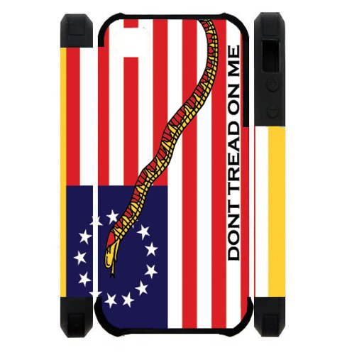 3D Dont Tread On Me FLAG Best Custom Cell Phone Case Cover for iPhone 5, iPhone 5S image