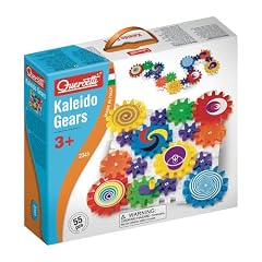 Quercetti 2341 - Kreatives Konstruktions-Stecksystem Kaleido Gears, inklusiv 55 Bauteile, farbig sortiert
