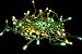 Morning Dew LED fairy lights in turquoise and warm white, made by QB