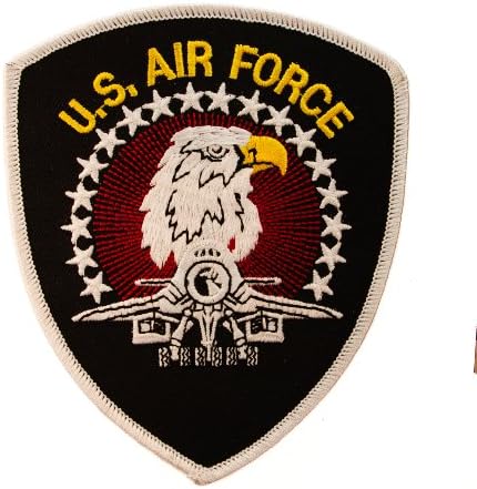 Us Air Force Traditional Large Iron or Sew on Embroidered Patch D4