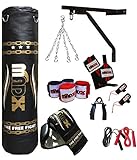 Madx 5ft Gold/Black 13pc Punch bag Set