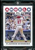 2008 Topps National Baseball Card Day # 5 Vladimir Guerrero Angles - Promo Baseball Card in Protective Screw Down Display Case