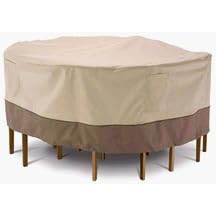 Classic Accessories Veranda Collection Round Patio Table and Chair Set Cover (Medium)