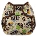 Blueberry Coveralls Diaper Cover Snap, Monkeys
