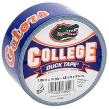 Duck Brand 240075 University of Florida College Logo Duct Tape, 1.88-Inch by 10 Yards, Single Roll
