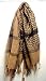 Arab Keffiyah Kafiyah Head Scarf Shemagh - Choice Of Colors Color: Tan / Black