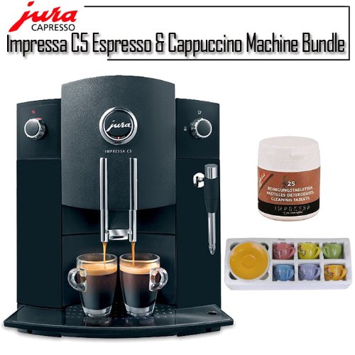 Jura 13531 Impressa C5 Espresso & Cappuccino Machine Bundle Jura 13531 Impressa C5 Espresso & Cappuccino Machine Bundle